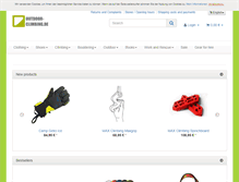 Tablet Screenshot of outdoor-climbing.de